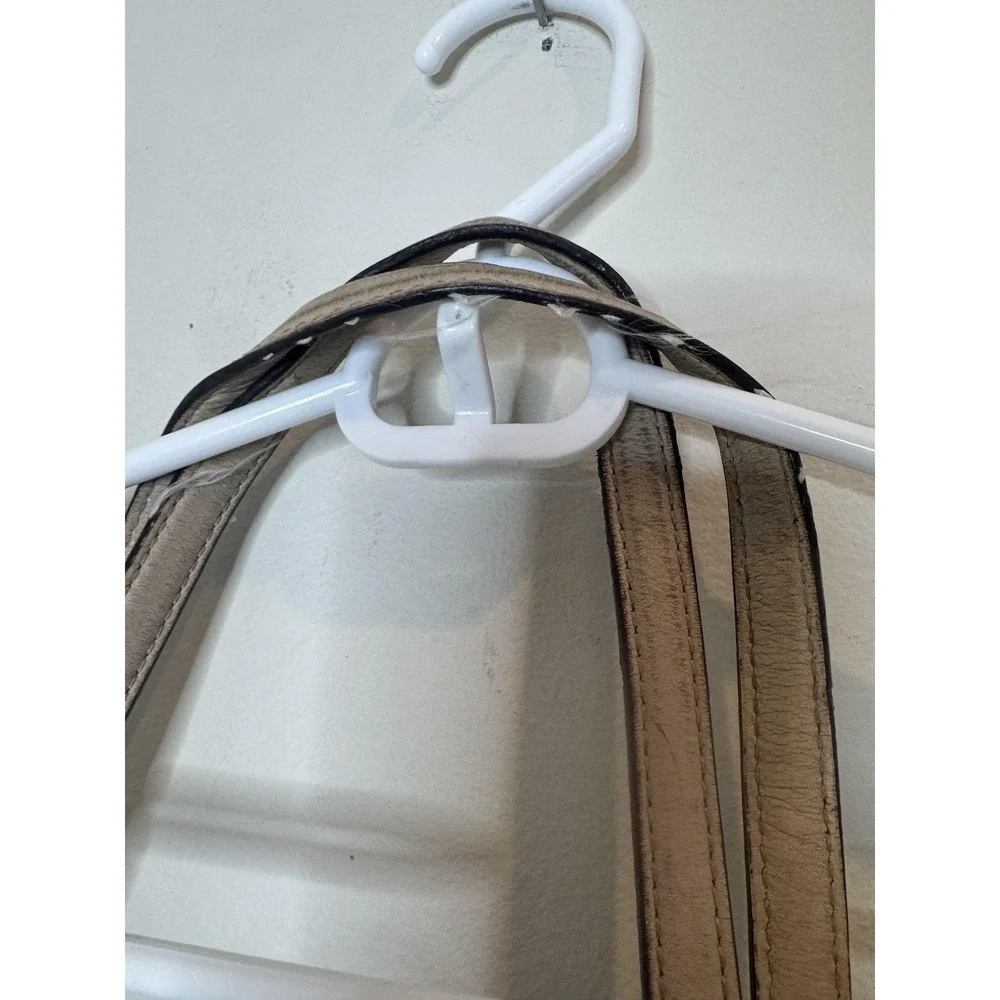 Michael Kors Tote Bag Womens Medium Brown PVC Leather Monogram Shoulder Purse‎